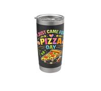 Lunch Lady I Just Came for Pizza Day Funny School Cafeteria Stainless Steel Insulated Tumbler