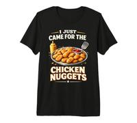 Lunch Lady I Just Came for The Chicken Nuggets Funny Premium T-Shirt
