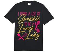 Lunch Lady I Think A Lot of Sparkle to Be A Lunch Lady Comfort Colors Adult Heavyweight T-Shirt