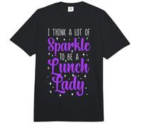 Lunch Lady I Think A Lot of Sparkle to Be A Lunch Lady Comfort Colors Adult Heavyweight T-Shirt