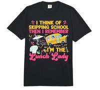 Lunch Lady I Think of Skipping School Then I Remember I'm Comfort Colors Adult Heavyweight T-Shirt