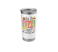 Lunch Lady is It Summer Break Yet? #Lunchlady Stainless Steel Insulated Tumbler