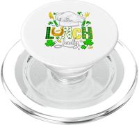 Lunch Lady Job Tools St. Patrick's Day Irish Shamrocks PopSockets PopGrip for MagSafe