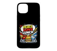 Lunch Lady Peace Love Lunch Cafeteria Worker Pop Art Case for iPhone 15 Plus