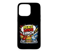 Lunch Lady Peace Love Lunch Cafeteria Worker Pop Art Case for iPhone 15 Pro Max