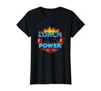 Lunch Lady Power: Retro Pop Art for Food Service Heroes T-Shirt, Women, Black, S