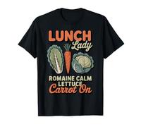 Lunch Lady Romaine Carrot Calm Lettuce Pun Yogi Yoga Lettuce T-Shirt