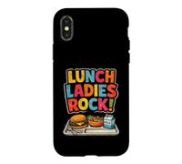 Lunch Lady School Cafeteria Worker Lunch Ladies Rock Case for iPhone X/XS