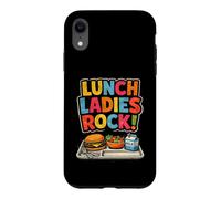 Lunch Lady School Cafeteria Worker Lunch Ladies Rock Case for iPhone XR