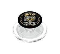 Lunch Lady Some Days We Rock It Some Days We Survive It PopSockets PopGrip for MagSafe