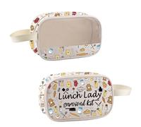 Lunch Lady Stuff Cooking Gift Lunch Lady Survival Kit Makeup Bag for Women Cafeteria Worker Appreciation Gift Cafeteria Crew (LunchLady)