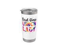 Lunch Lady Tie Dye First Class Lunch Lady Stainless Steel Insulated Tumbler