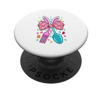 Lunch Lady Tools Bunny Easter Team Hunting Chocolate Eggs PopSockets Adhesive PopGrip