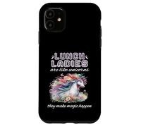 Lunch Lady Unicorn Make Magic Happen Cute Bojo Pretty Floral Case for iPhone 11