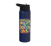 Lunch Lady Welcome Back to School Cafeteria Worker First Day Stainless Steel Insulated Water Bottle