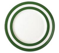 Lunch Plate: 1 X 25Cm Lunch Plate Cornishware Adder Green, Ceramic
