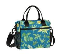 Lunch Tote Bags for Men Lunch Box Cooler Lunch Bag Large Work Herbs Blue Leakproof Office Travel Pack Lunch Bag M