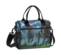 Lunch Tote Bags for Men Lunch Box Cooler Lunch Bag Large Work Horse Race Rainy Leakproof Office Travel Pack Lunch Bag M