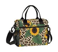 Lunch Tote Bags for Men Lunch Box Cooler Lunch Bag Large Work Leopard Sunflower Cheetah Leakproof Office Travel Pack Lunch Bag M