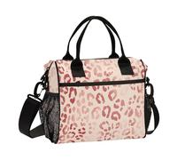 Lunch Tote Bags for Men Lunch Box Cooler Lunch Bag Large Work Salmon Leopard Cheetah Leakproof Office Travel Pack Lunch Bag M