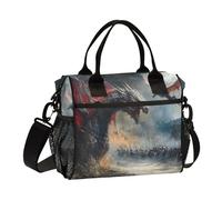 Lunch Tote Bags for Men Lunch Box Cooler Lunch Bag Large Work War Dragon Leakproof Office Travel Pack Lunch Bag M
