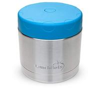 LunchBots 16oz Thermal Stainless Steel Wide Mouth - Insulated Container with Vented Lid - Keeps Food Hot or Cold for Hours - Leak-Proof Portable Thermal Food Jar is Ideal for Soup - 16 Ounce - Aqua