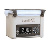 LunchEAZE Core Gen 2 Cordless Heated & Electric Lunch Box - Battery-Powered, 4-Cup Capacity, 220°F, Automatic Scheduled Heating for Hot Meals Anywhere