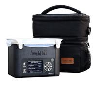 LunchEAZE Pro Cordless Heated & Electric Lunch Box - Battery-Powered, 4-Cup Capacity, 220°F, Automatic Scheduled Heating, Insulated Bag for Work, Travel & Home