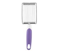 Luncheon Meat Cutter, Stainless Steel Canned Meat Slicer Kitchen Pragmatic Tomato Cheese Boiled Egg Cutting Tools for Daily use (Purple)