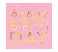 Luncheon Napkins Happy Birthday Colorful Confetti - 33cm - 16 Pcs