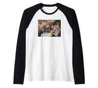 Luncheon of Boating Party by Pierre-Auguste Renoir (1881) Raglan Baseball Tee