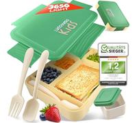 LUNCHHERO Bento Lunch Box for Kids - Leak-Proof, Compartmentalized with Cutlery - BPA Free - Snack & Lunch Box for Boys & Girls