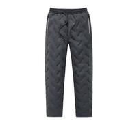 LUNCHS Jolly Snow Pants, Unisex Fleece-Lined Waterproof Pants, Warm Bottoms Sweatpants for Men and Women (Gray-B,M)