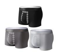 LUNCHS Magnetic Therapy Energetic Men Pants, Energy Field Therapy Men’s Underwear, Long Lasting Energy Field Therapy Slimming Brief (3 pairs - A,XL)