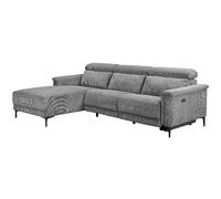 Dorel Lund 3Pl 1Recl L Elek Grey Corduroy, Grey