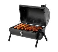 LUND Portable Charcoal Grill Compact Mobile Camping BBQ Grill 2 Grates, Black