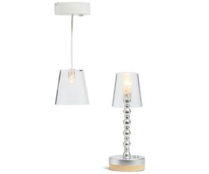 Lundby Ceiling Light & Floor Lamp Modern Dolls House Lights Battery Operated LED
