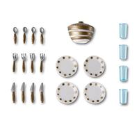 Lundby Dollhouse Accessories - Mini Doll house Furniture - Plastic Dollhouse Playsets - Kitchen Accessories - Ages 4+, Scale 1:18