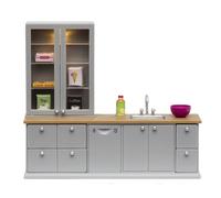 Lundby Dolls House Grey Sink and Dishwasher Set 1:18 Gray Kitchen Furniture
