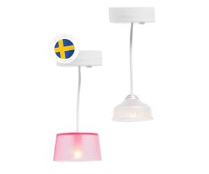 LUNDBY Dolls House Lights Accessories -- Mini LED Lights for Mini Dolls 11 cm - 2 Ceiling Hanging Lamp Battery Lights - Age 4+ - 1:18