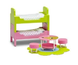 Lundby Smaland 1:18 Dolls House Bunk Bed Children's Room Furniture Play Set