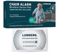 Lunderg Chair Alarm Wireless Sensor Pad - ADD-ON / Replacement - Pager NOT included - Works with Early-Alert Bed Alarms - Fall Prevention for Elderly Dementia Patients