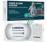 Lunderg Wireless Chair Alarm System for Elderly - Alerts Caregivers When They Stand Up, No In-Chair Alarm to Startle Your Loved One, Fall Prevention for Wheelchair & Recliner, US Company