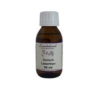 Lunderland Cod Liver Cod, 90 ml, Single Feed for Dogs and Cats, with Omega-3 and Vitamins