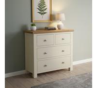 Lundy Chest - 2+2 Drawer - Ivory Painted