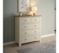 Lundy Chest - 2+3 Drawer - Ivory Painted