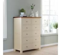 Lundy Chest - 2+4 Drawer - Ivory Painted