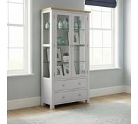 Lundy Display Cabinet - 2 Door - Grey Painted