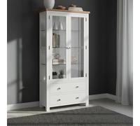 Lundy Display Cabinet - 2 Door - White Painted
