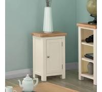 Lundy Small Hall Cabinet - 1 Door - Ivory Painted